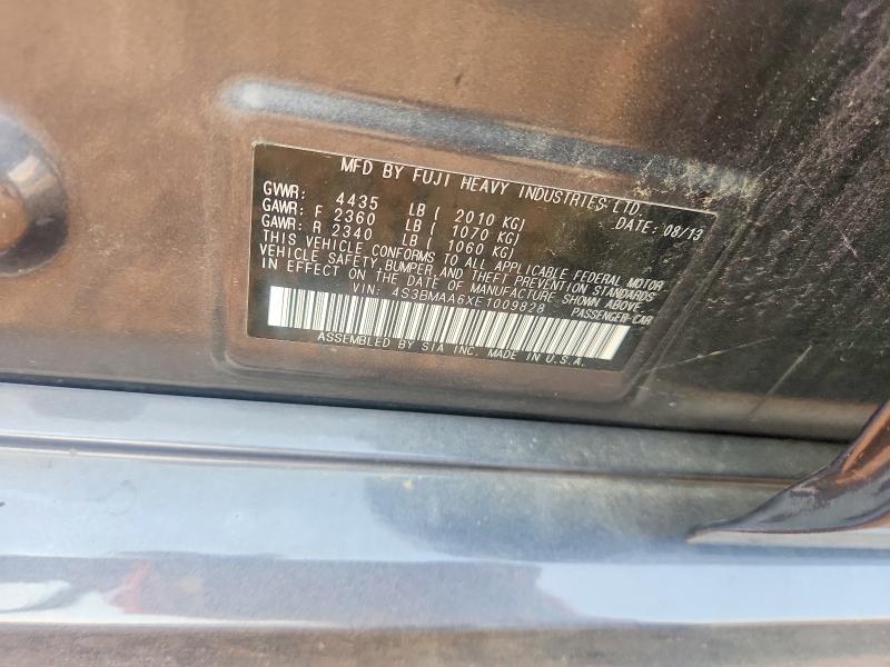 Aukcja sprzedaży 2014 Subaru Legacy, vin: 4S3BMAA6XE1009828, numer aukcji: 60186856