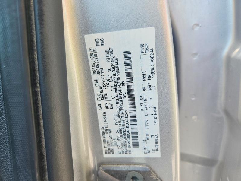 Aukcja sprzedaży 2014 Ford Escape, vin: 1FMCU0GX1EUA38241, numer aukcji: 60665946