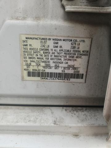 60720426 :رقم المزاد ، 1N4AL21E27N468283 vin ، 2007 Nissan Altima مزاد بيع