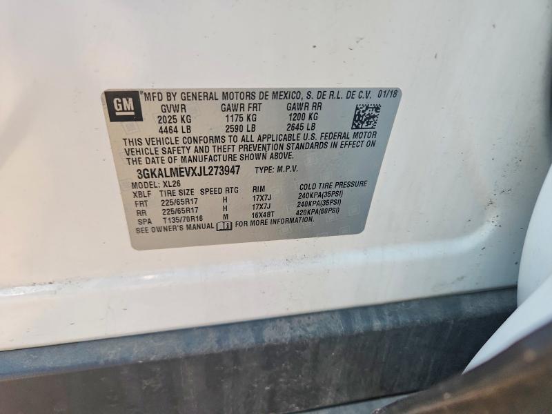 60448806 :رقم المزاد ، 3GKALMEVXJL273947 vin ، 2018 Gmc Terrain مزاد بيع