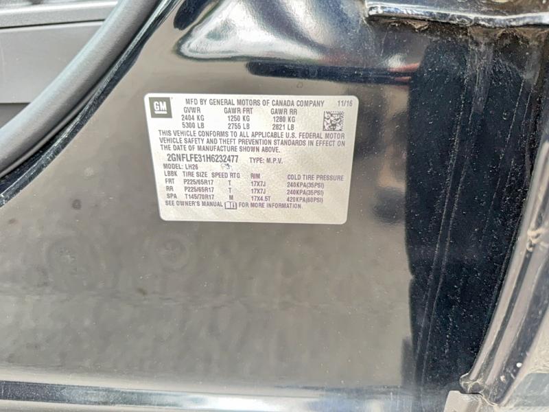 2017 Chevrolet Equinox მანქანა იყიდება აუქციონზე, vin: 2GNFLFE31H6232477, აუქციონის ნომერი: 63376726