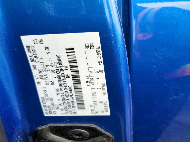 Aukcja sprzedaży 2015 Ford F150, vin: 1FTEW1EG4FKF04709, numer aukcji: 60605746