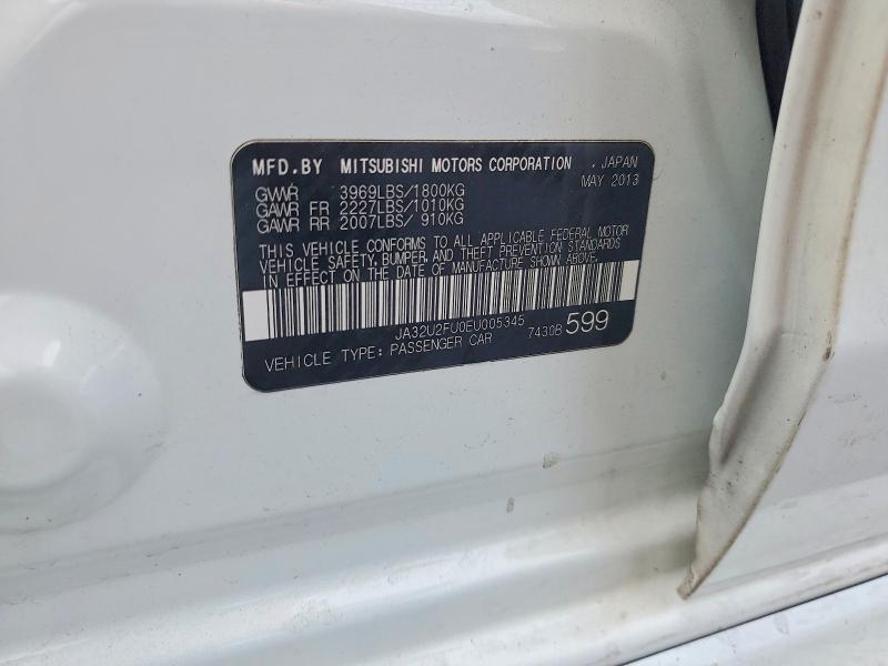 Продажа на аукционе авто 2014 Mitsubishi Lancer, vin: JA32U2FU0EU005345, номер лота: 60933296