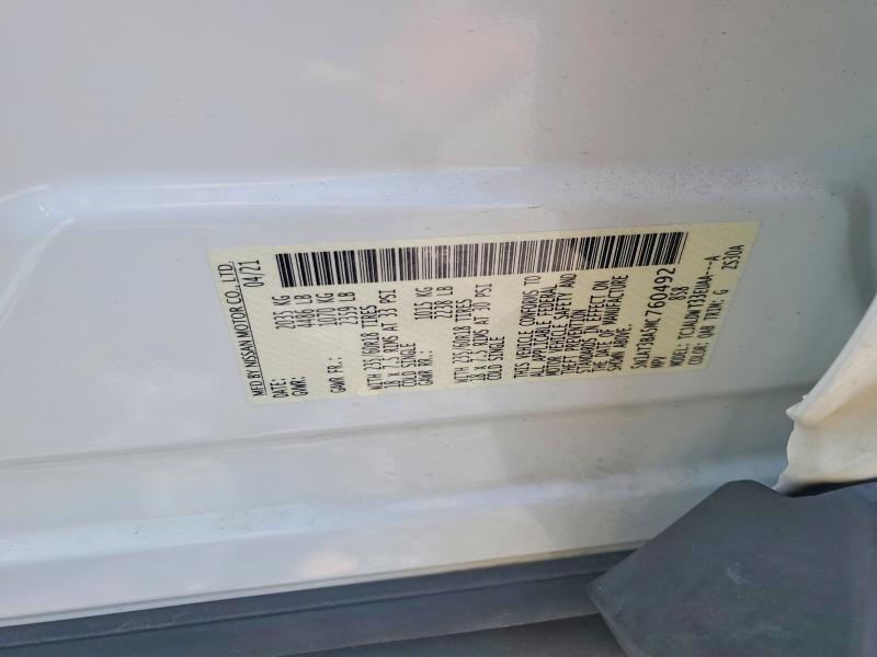 Продажа на аукционе авто 2021 Nissan Rogue, vin: 5N1AT3BA5MC760492, номер лота: 60252836
