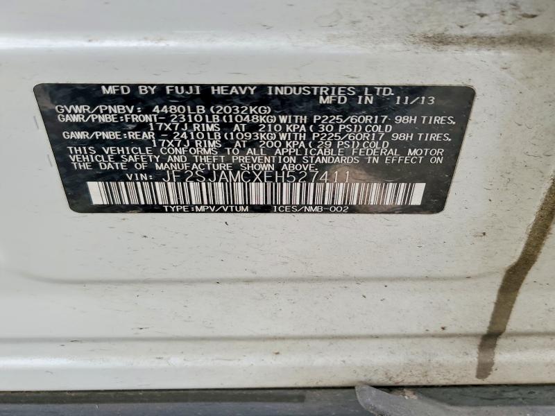 Продаж на аукціоні авто 2014 Subaru Forester, vin: JF2SJAMCXEH527411, номер лоту: 60702646