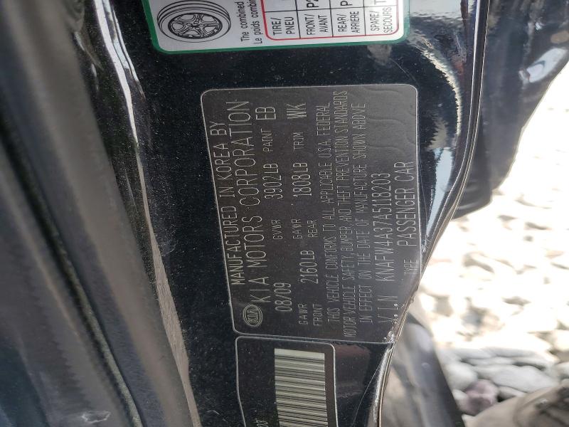 Aukcja sprzedaży 2010 Kia Forte, vin: KNAFW4A37A5118203, numer aukcji: 61178756