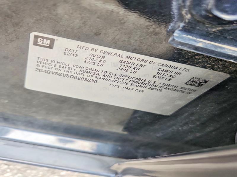 Продаж на аукціоні авто 2013 Buick Regal, vin: 2G4GV5GV5D9203830, номер лоту: 61808616