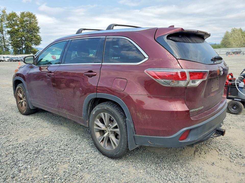 2015 Toyota Highlander მანქანა იყიდება აუქციონზე, vin: 5TDJKRFH6FS209023, აუქციონის ნომერი: 61528676