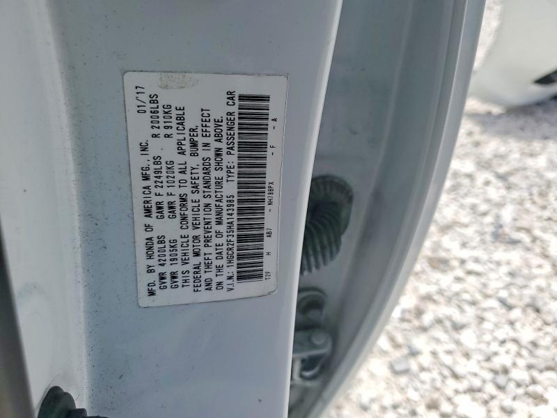 Aukcja sprzedaży 2017 Honda Accord, vin: 1HGCR2F35HA143985, numer aukcji: 60076956