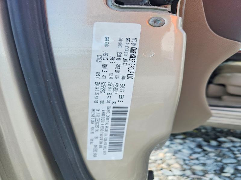 Продаж на аукціоні авто 2013 Chrysler Town & Country, vin: 2C4RC1CG6DR667857, номер лоту: 62889696