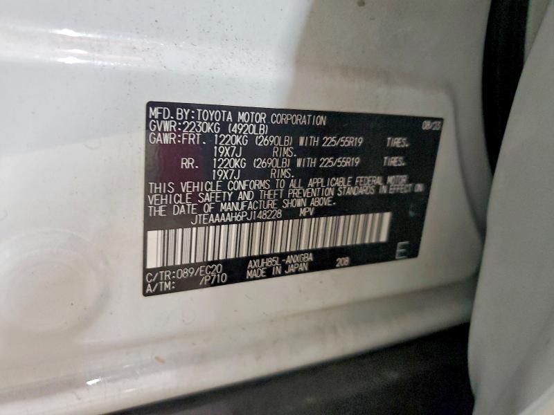 Aukcja sprzedaży 2023 Toyota Venza, vin: JTEAAAAH6PJ148228, numer aukcji: 60224226
