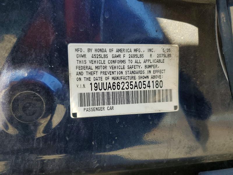 Aukcja sprzedaży 2005 Acura Tl, vin: 19UUA66235A054180, numer aukcji: 61751606