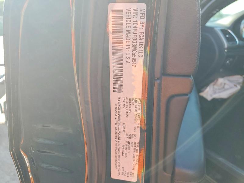 Продаж на аукціоні авто 2021 Jeep Grand Cherokee, vin: 1C4RJFBG3MC559547, номер лоту: 62795456