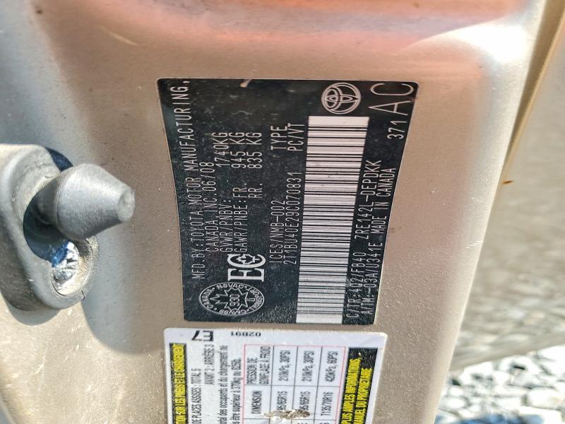 59586286 :رقم المزاد ، 2T1BU40E29C070831 vin ، 2009 Toyota Corolla مزاد بيع