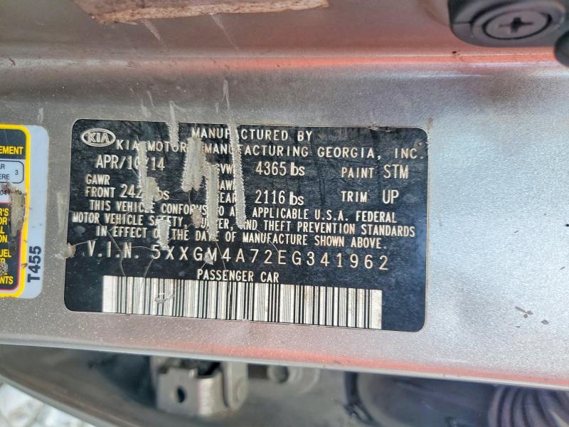 Продажа на аукционе авто 2014 Kia Optima, vin: 5XXGM4A72EG341962, номер лота: 97685925