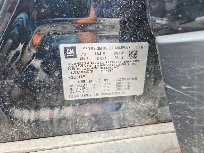 Продаж на аукціоні авто 2018 Buick Encore, vin: KL4CJESB4JB577796, номер лоту: 60020776