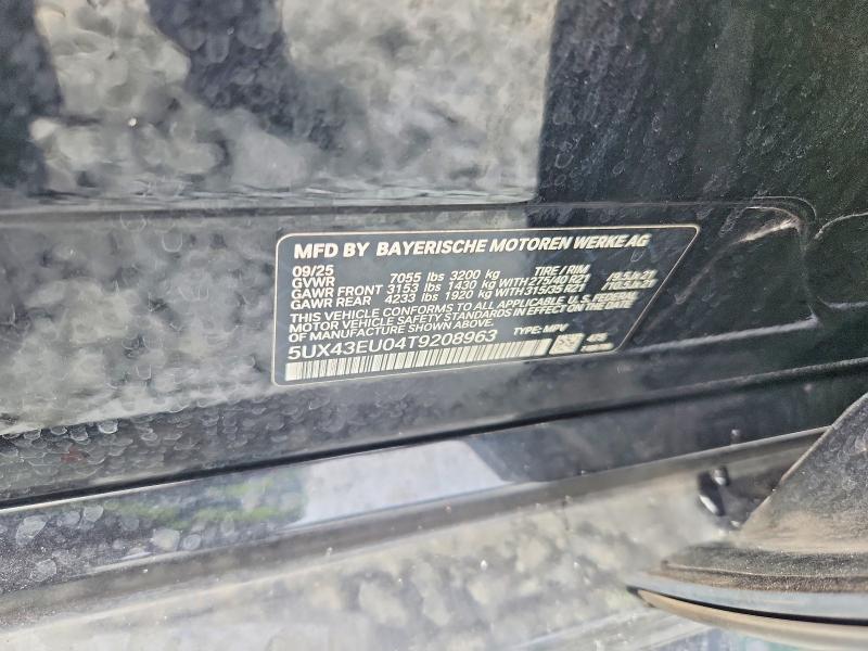 Продаж на аукціоні авто 2026 Bmw X5, vin: 5UX43EU04T9208963, номер лоту: 59566776