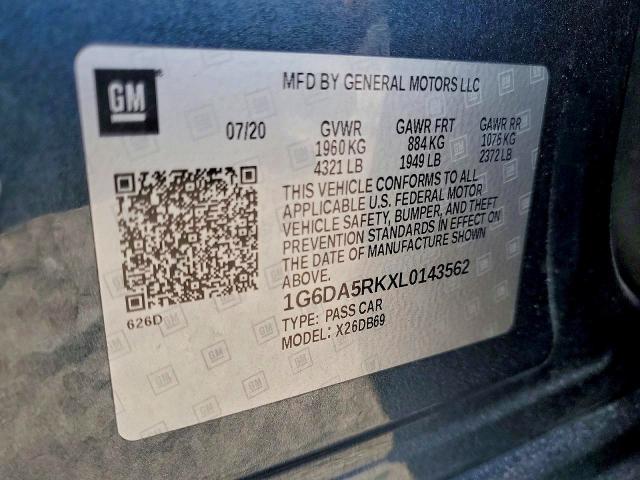 Aukcja sprzedaży 2020 Cadillac Ct4, vin: 1G6DA5RKXL0143562, numer aukcji: 62228836