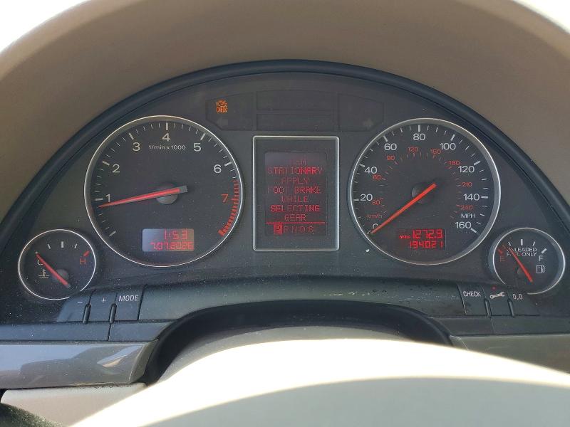 2004 Audi A4 მანქანა იყიდება აუქციონზე, vin: WAULC68E54A038733, აუქციონის ნომერი: 60039436