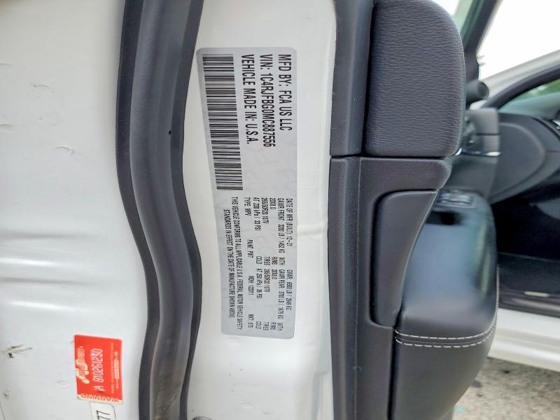 61369566 :رقم المزاد ، 1C4RJFBG0MC887556 vin ، 2021 Jeep Grand Cherokee مزاد بيع