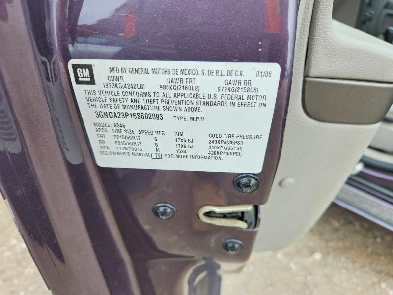 Продажа на аукционе авто 2006 Chevrolet Hhr, vin: 3GNDA23P16S602093, номер лота: 61702126