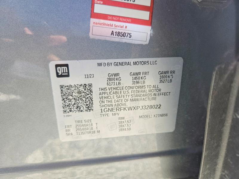 Продажа на аукционе авто 2023 Chevrolet Traverse, vin: 1GNERFKWXPJ328022, номер лота: 60595336