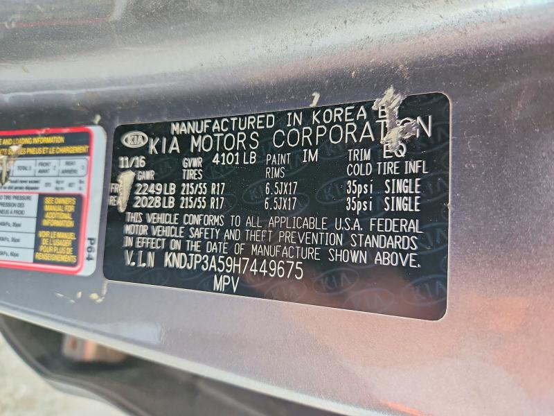 Aukcja sprzedaży 2017 Kia Soul, vin: KNDJP3A59H7449675, numer aukcji: 62469116