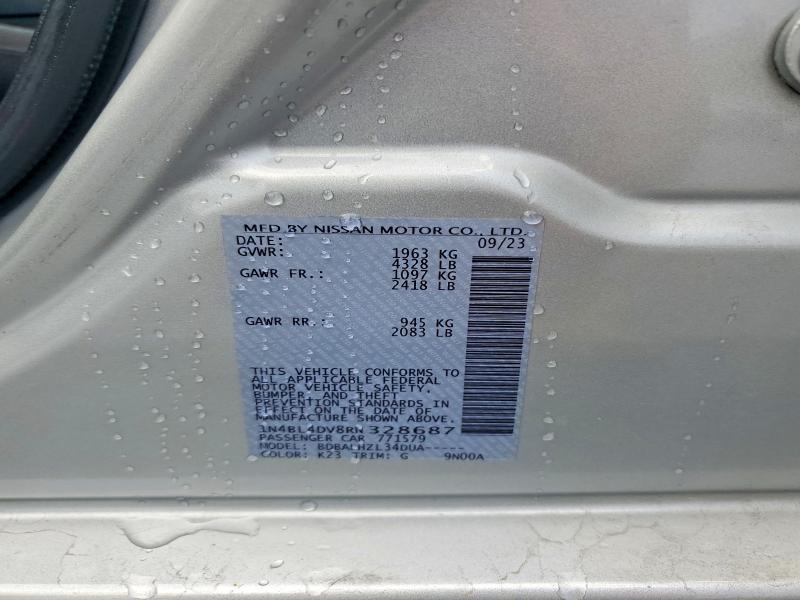 Продажа на аукционе авто 2024 Nissan Altima, vin: 1N4BL4DV8RN328687, номер лота: 59993056
