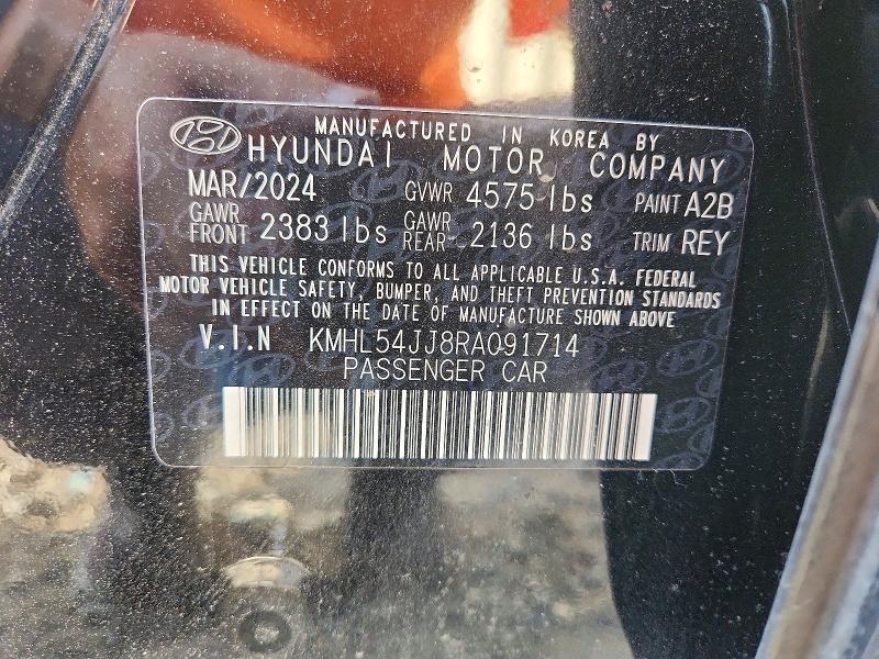 Продажа на аукционе авто 2024 Hyundai Sonata Hybrid, vin: KMHL54JJ8RA091714, номер лота: 58398306