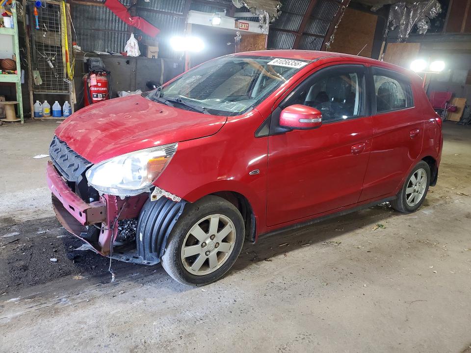 2015 Mitsubishi Mirage მანქანა იყიდება აუქციონზე, vin: ML32A4HJXFH055742, აუქციონის ნომერი: 61056356