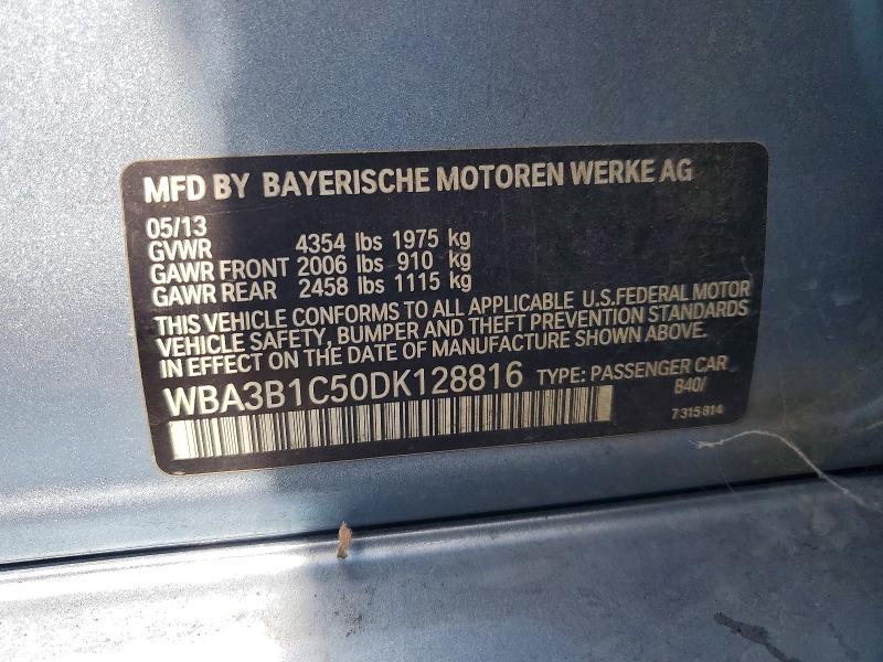 2013 Bmw 320 მანქანა იყიდება აუქციონზე, vin: WBA3B1C50DK128816, აუქციონის ნომერი: 61880936