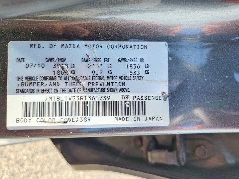 Продаж на аукціоні авто 2011 Mazda 3, vin: JM1BL1VG3B1363739, номер лоту: 59834596