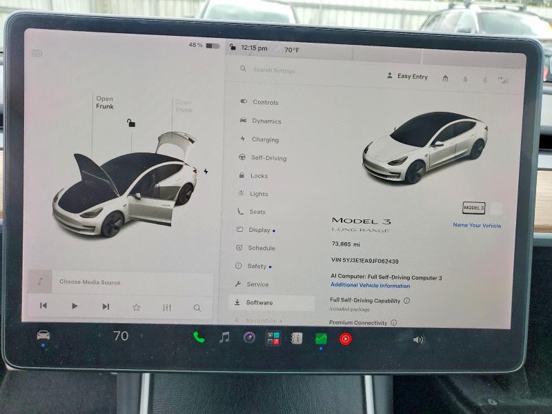 Продажа на аукционе авто 2018 Tesla Model 3, vin: 5YJ3E1EA9JF062439, номер лота: 61696536