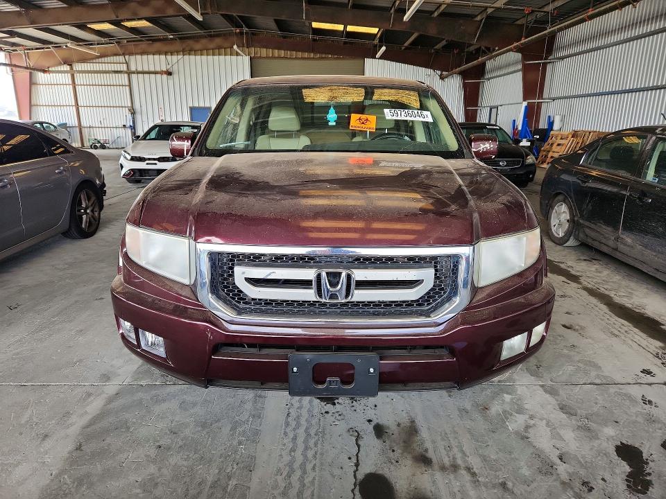 59736046 :رقم المزاد ، 5FPYK165X9B107505 vin ، 2009 Honda Ridgeline مزاد بيع