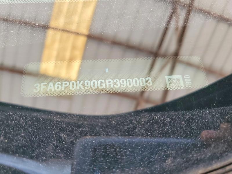 2016 Ford Fusion მანქანა იყიდება აუქციონზე, vin: 3FA6P0K90GR390003, აუქციონის ნომერი: 59875156