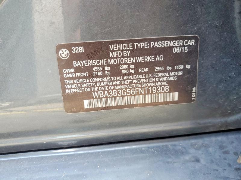 Aukcja sprzedaży 2015 Bmw 328, vin: WBA3B3G56FNT19308, numer aukcji: 62020906