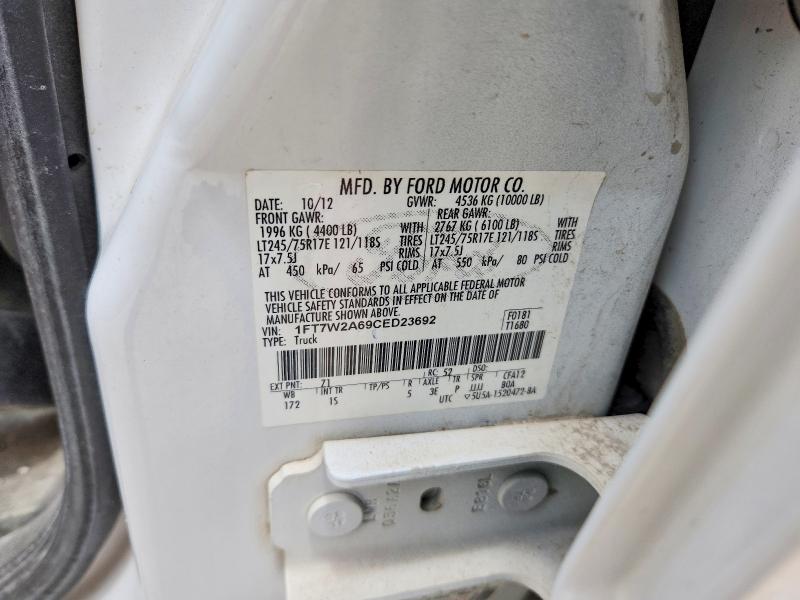 Продажа на аукционе авто 2012 Ford F250, vin: 1FT7W2A69CED23692, номер лота: 60614706