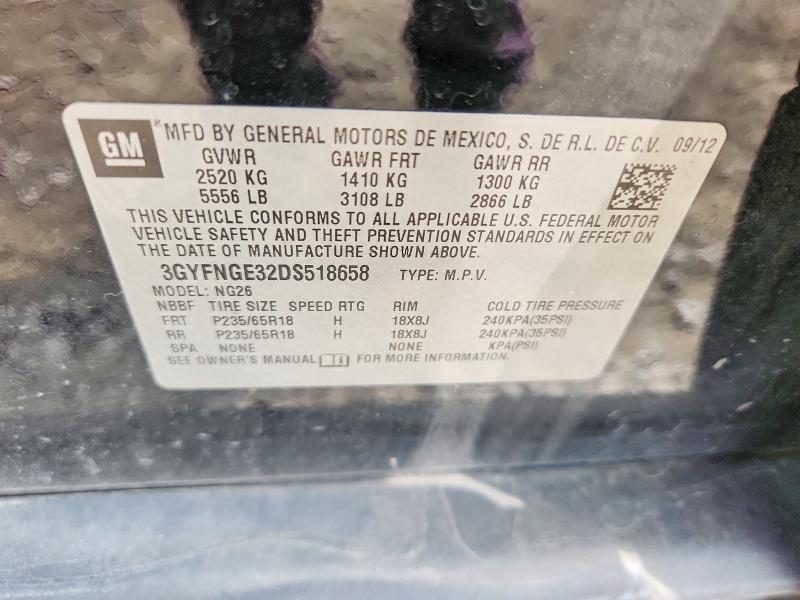 Продажа на аукционе авто 2013 Cadillac Srx, vin: 3GYFNGE32DS518658, номер лота: 61841746