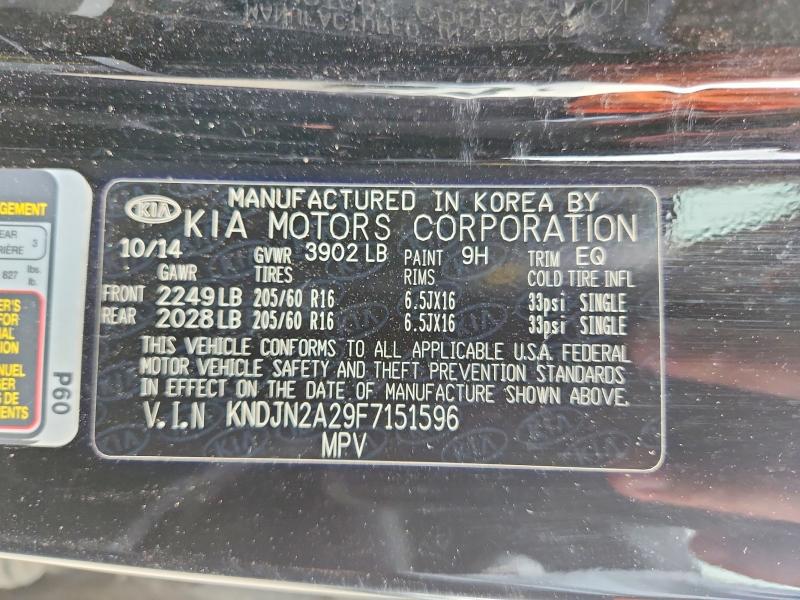 Aukcja sprzedaży 2015 Kia Soul, vin: KNDJN2A29F7151596, numer aukcji: 61740166