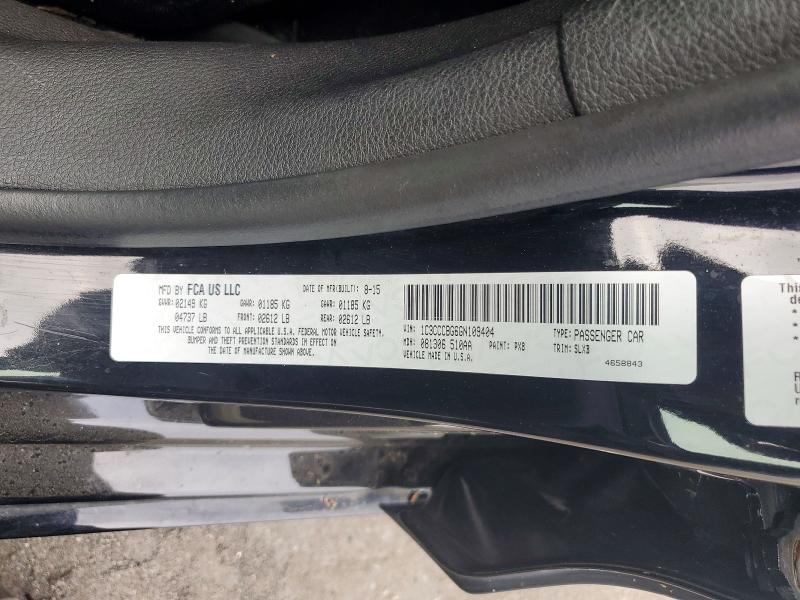 60261346 :رقم المزاد ، 1C3CCCBG6GN109404 vin ، 2016 Chrysler 200 مزاد بيع