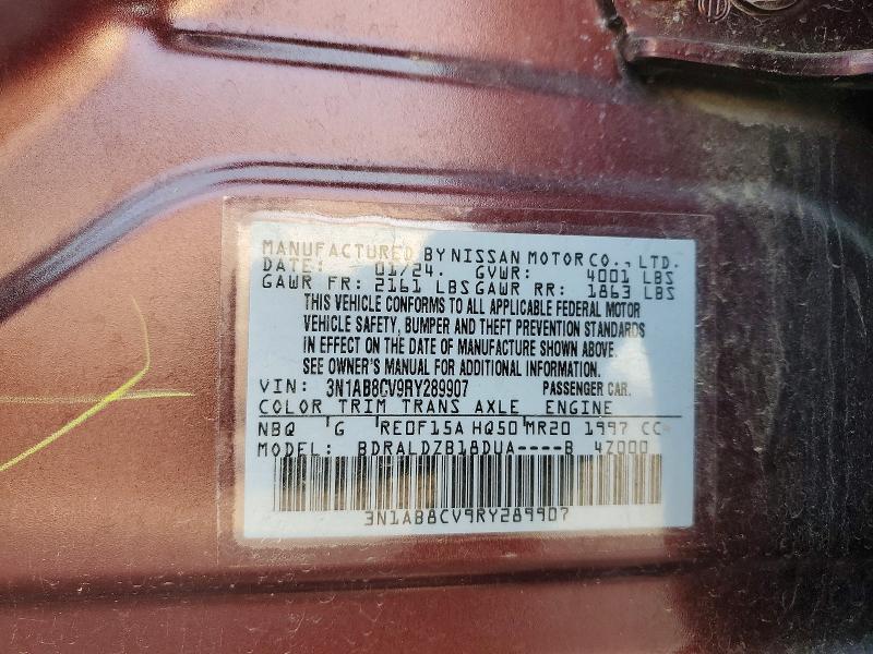 Aukcja sprzedaży 2024 Nissan Sentra, vin: 3N1AB8CV9RY289907, numer aukcji: 62530856
