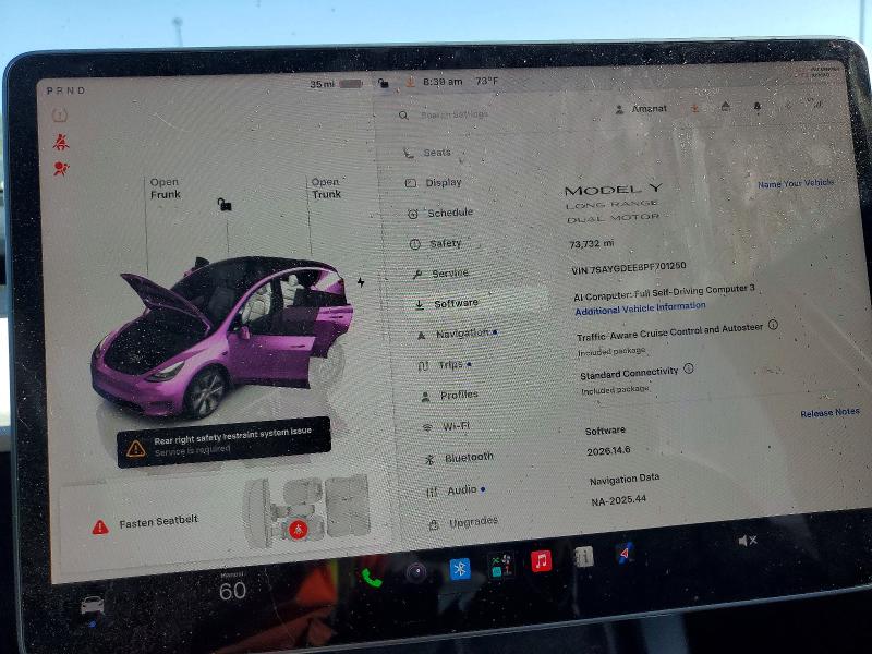Продаж на аукціоні авто 2023 Tesla Model Y, vin: 7SAYGDEE8PF701250, номер лоту: 62892476