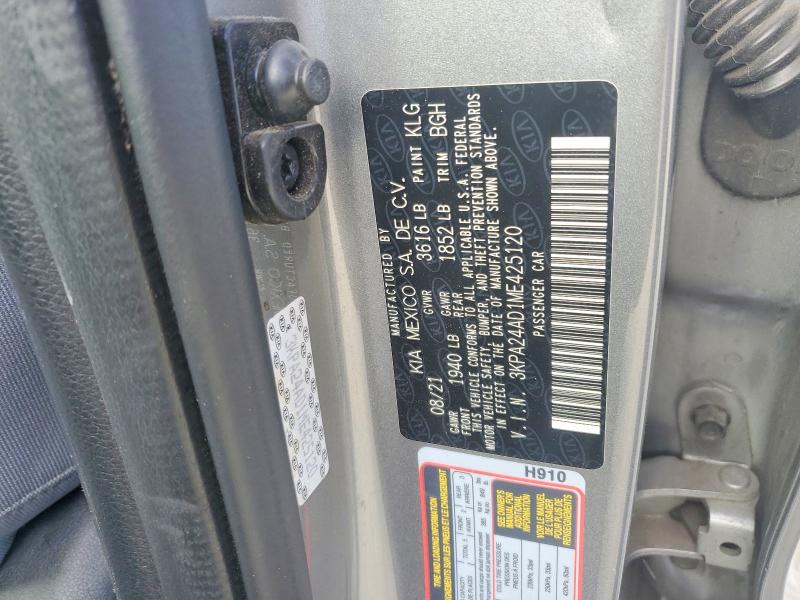 Aukcja sprzedaży 2021 Kia Rio, vin: 3KPA24AD1ME425120, numer aukcji: 61946096