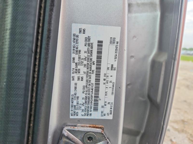 62112286 :رقم المزاد ، 1FMCU9GX8FUA40137 vin ، 2015 Ford Escape مزاد بيع