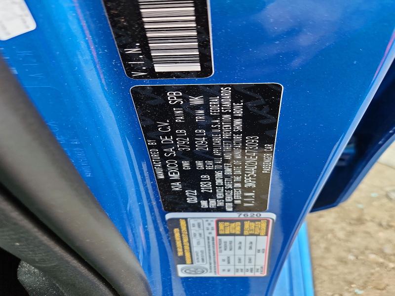 2022 Kia Forte მანქანა იყიდება აუქციონზე, vin: 3KPF54AD2NE473093, აუქციონის ნომერი: 60562646