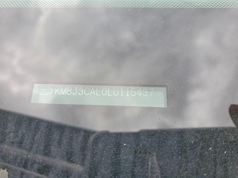 62959796 :رقم المزاد ، KM8J3CAL0LU115437 vin ، 2020 Hyundai Tucson مزاد بيع