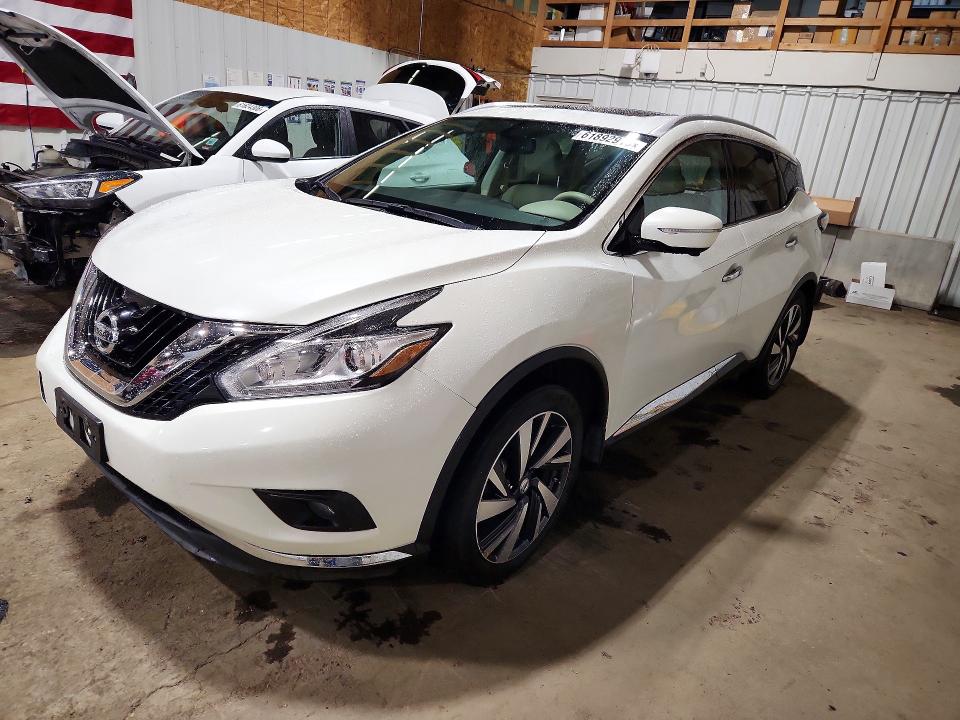 2015 Nissan Murano მანქანა იყიდება აუქციონზე, vin: 5N1AZ2MH2FN282543, აუქციონის ნომერი: 61892916
