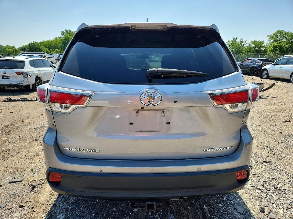 Aukcja sprzedaży 2015 Toyota Highlander, vin: 5TDDKRFH6FS221928, numer aukcji: 85617025