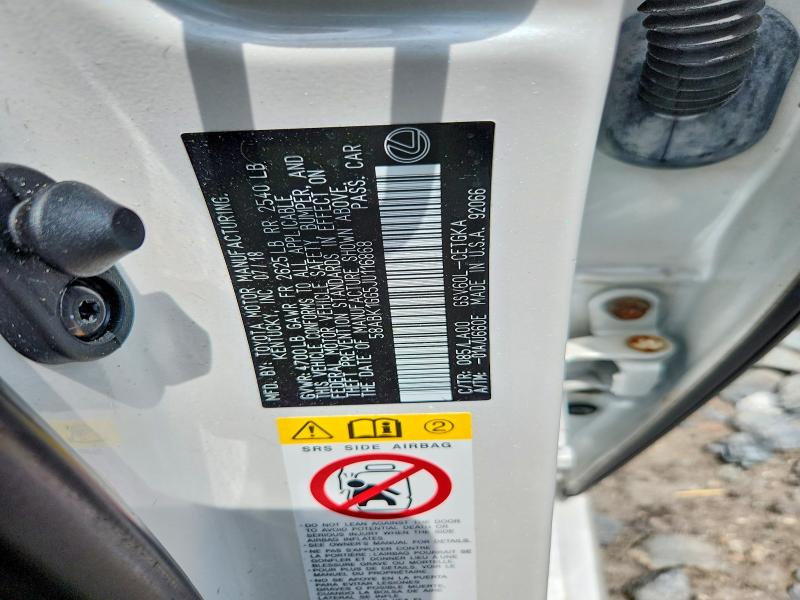 Продаж на аукціоні авто 2018 Lexus Es, vin: 58ABK1GG5JU116868, номер лоту: 60226076