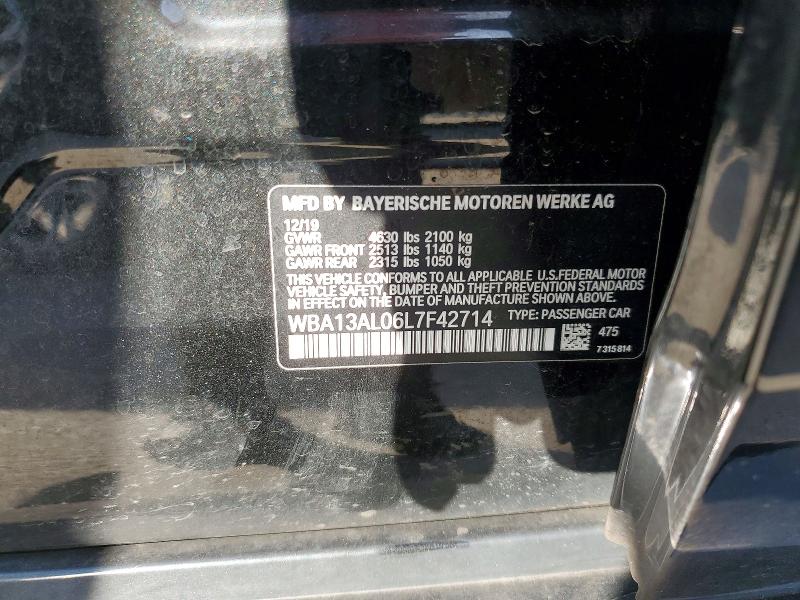 85768755 :رقم المزاد ، WBA13AL06L7F42714 vin ، 2020 Bmw M235xi مزاد بيع